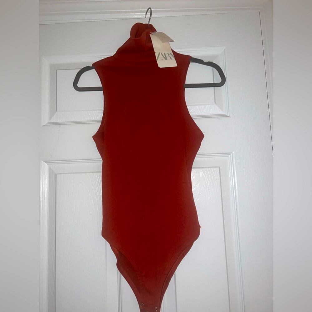 NWT Zara High Neck Bodysuit